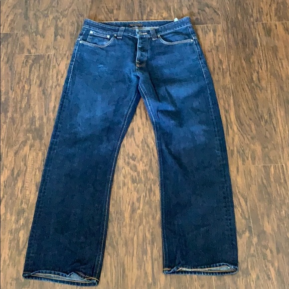 Nudie Jeans Other - Nudie Selvedge Bootcut Dark Jeans Size 34/30
